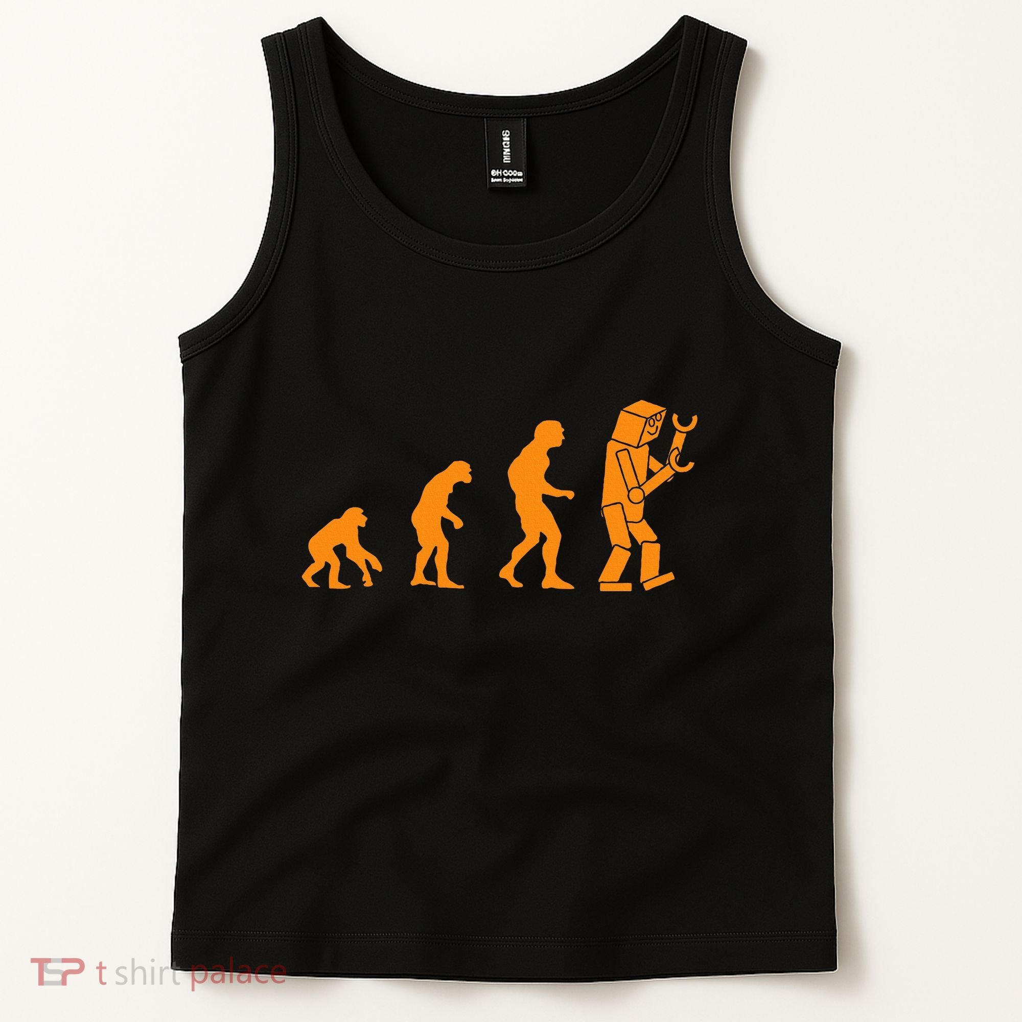Funny Nerdy Robot Evolution Computer Robotics Geek Gift Tank Top