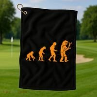 Funny Nerdy Robot Evolution Computer Robotics Geek Gift Golf Towel thumb 1