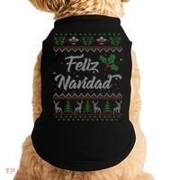 Feliz Navidad Spanish Merry Christmas Doggie Tank thumb 0