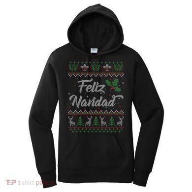 Feliz Navidad Spanish Merry Christmas Women's Hoodie
