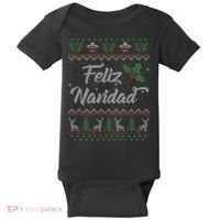 Feliz Navidad Spanish Merry Christmas Baby Bodysuit thumb 0