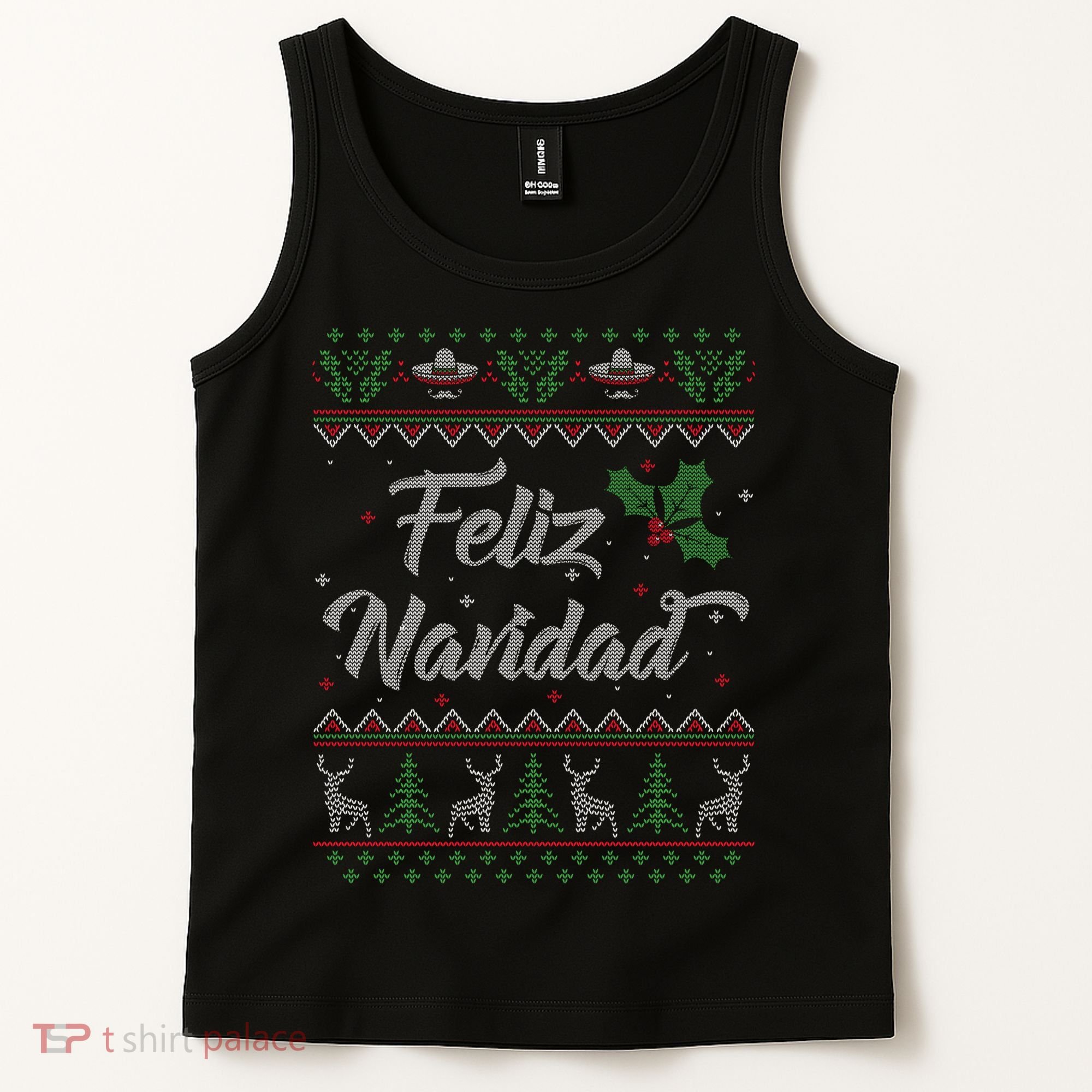 Feliz Navidad Spanish Merry Christmas Tank Top
