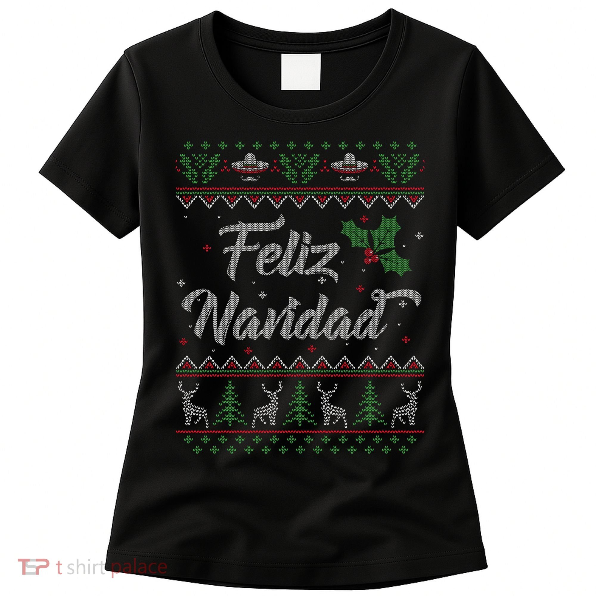Feliz Navidad Spanish Merry Christmas Women's T-Shirt