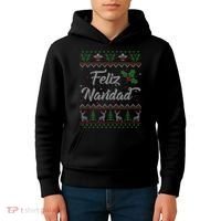 Feliz Navidad Spanish Merry Christmas Kids Hoodie thumb 4