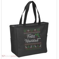 Feliz Navidad Spanish Merry Christmas Tote Bag thumb 2