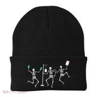 Funny Nurse Skeleton Halloween Healthcare Crew Skeleton Beanie thumb 0