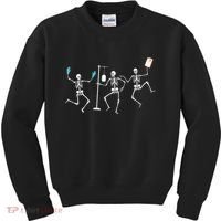 Funny Nurse Skeleton Halloween Healthcare Crew Skeleton Kids Sweatshirt thumb 0