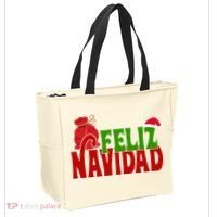 Feliz Navidad Spanish Christmas Tote Bag thumb 2