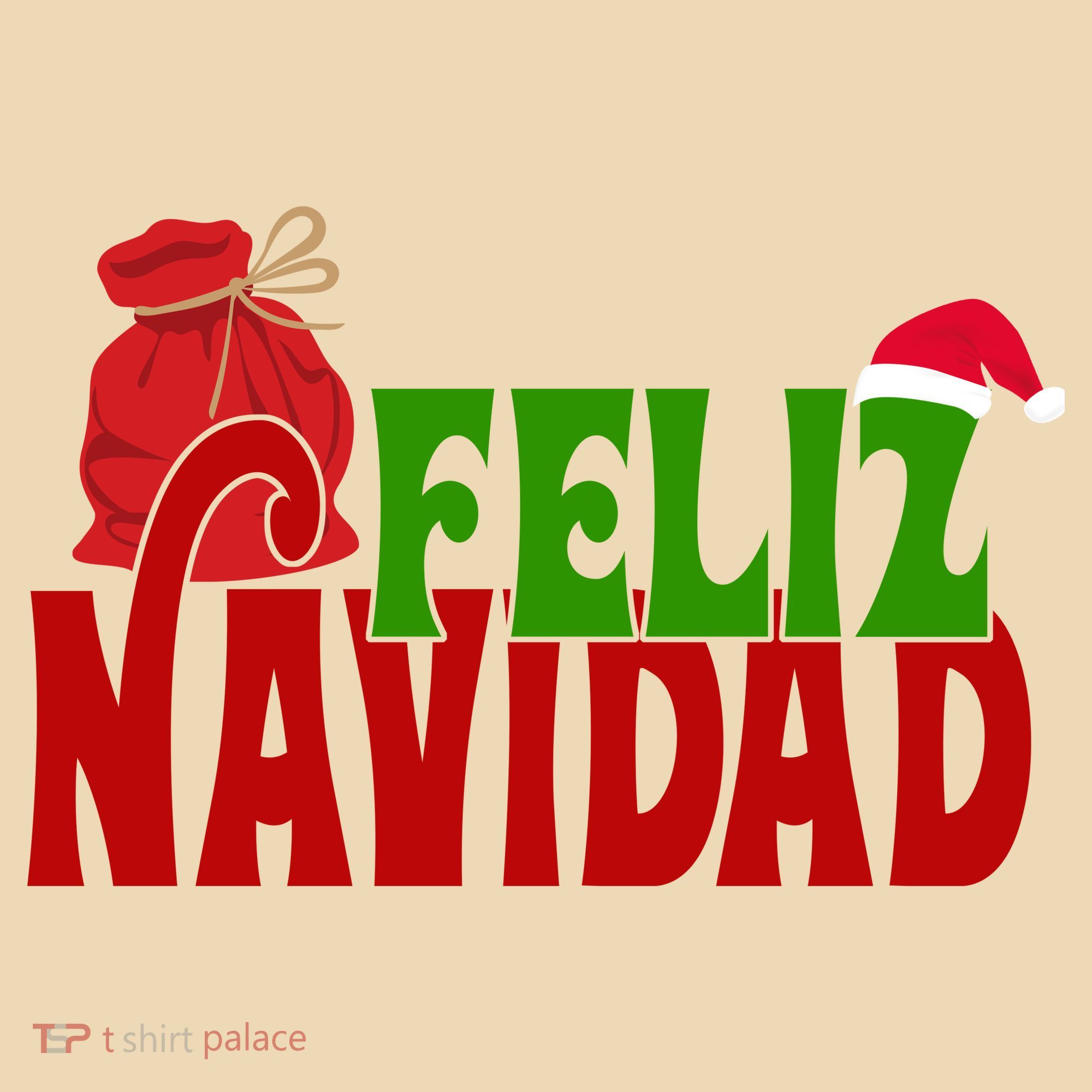 Feliz Navidad Spanish Christmas Tote Bag