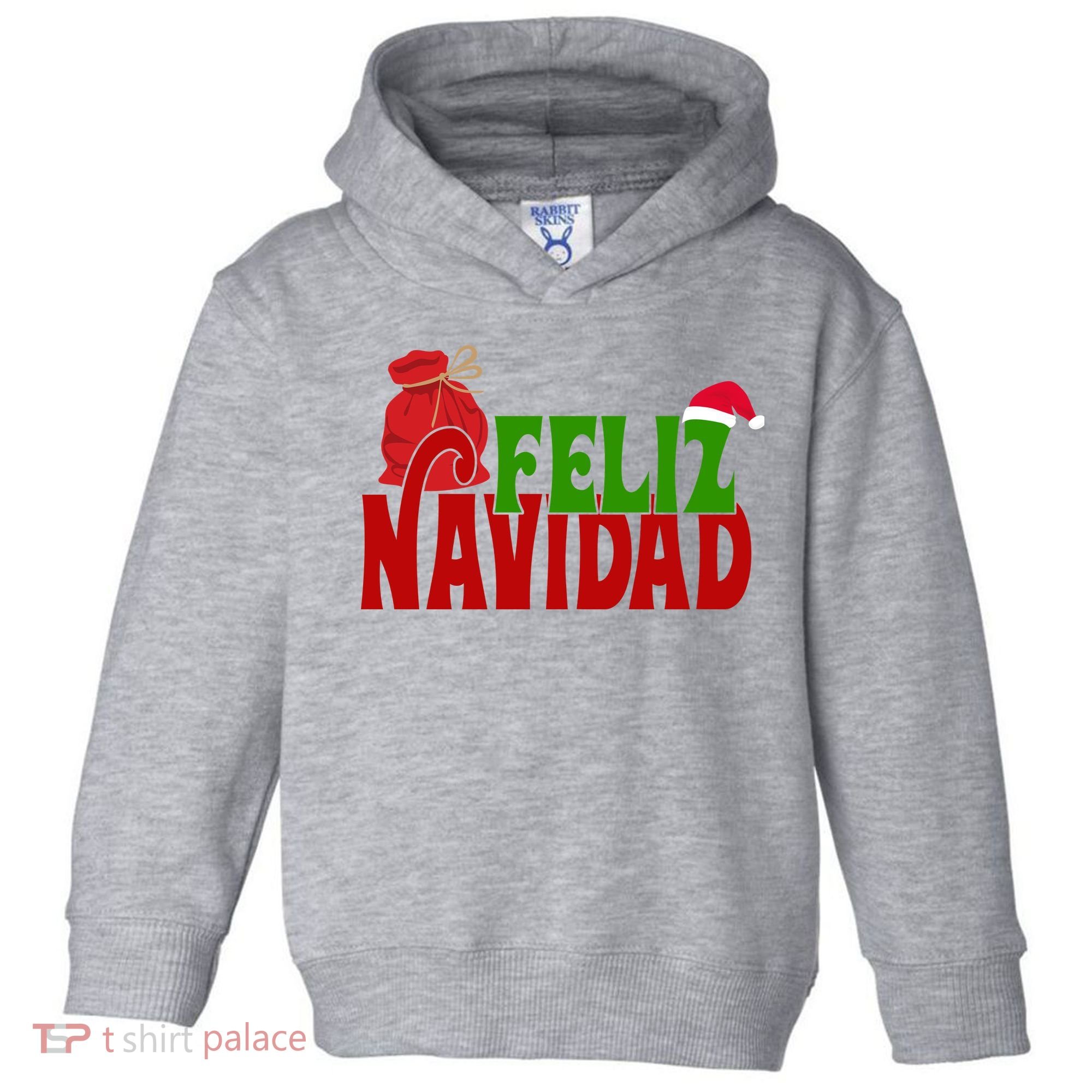 Feliz Navidad Spanish Christmas Toddler Hoodie