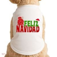 Feliz Navidad Spanish Christmas Doggie Tank thumb 0