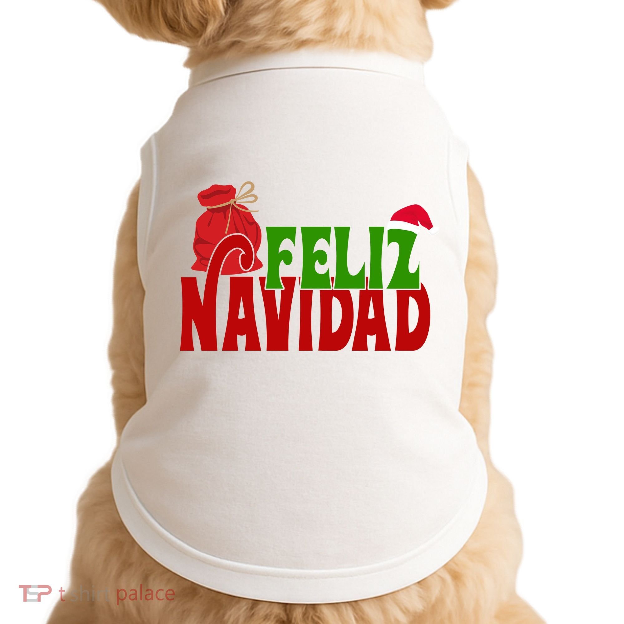 Feliz Navidad Spanish Christmas Doggie Tank