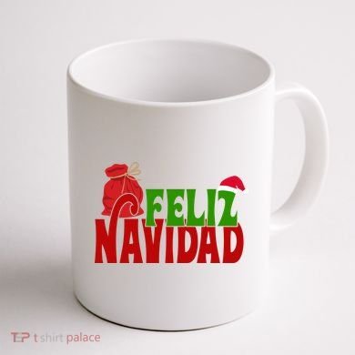 Feliz Navidad Spanish Christmas Coffee Mug back