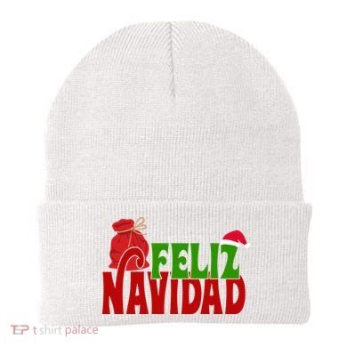 Feliz Navidad Spanish Christmas Beanie