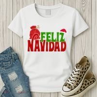 Feliz Navidad Spanish Christmas Women's T-Shirt thumb 3