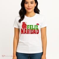 Feliz Navidad Spanish Christmas Women's T-Shirt thumb 4
