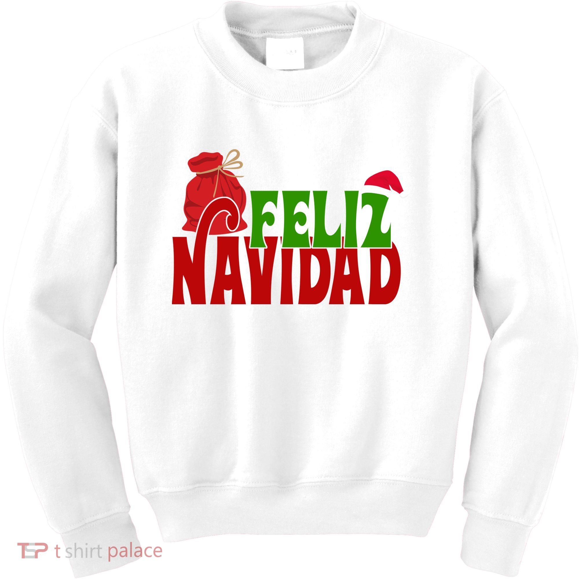 Feliz Navidad Spanish Christmas Kids Sweatshirt