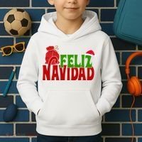 Feliz Navidad Spanish Christmas Kids Hoodie thumb 2