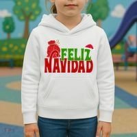 Feliz Navidad Spanish Christmas Kids Hoodie thumb 3