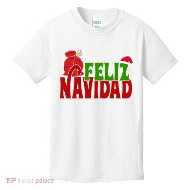 Feliz Navidad Spanish Christmas Kids T-Shirt