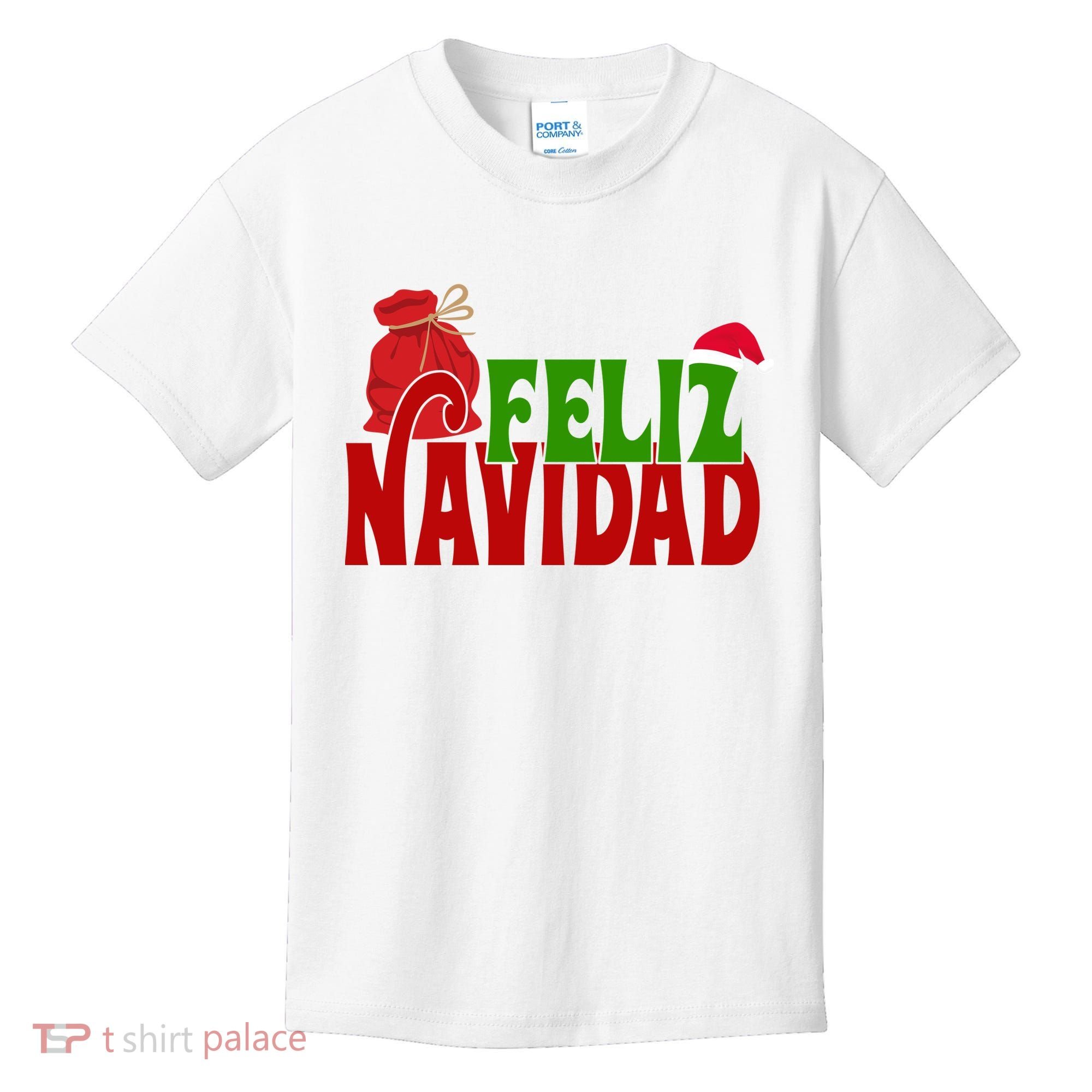 Feliz Navidad Spanish Christmas Kids T-Shirt