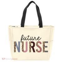 Future Nurse Student Leopard Print Nursing School Meaningful Gift Tote Bag thumb 0