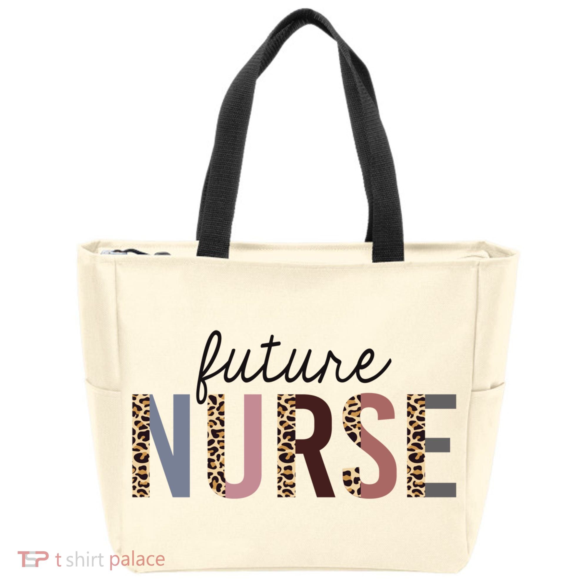 Future Nurse Student Leopard Print Nursing School Meaningful Gift Tote Bag