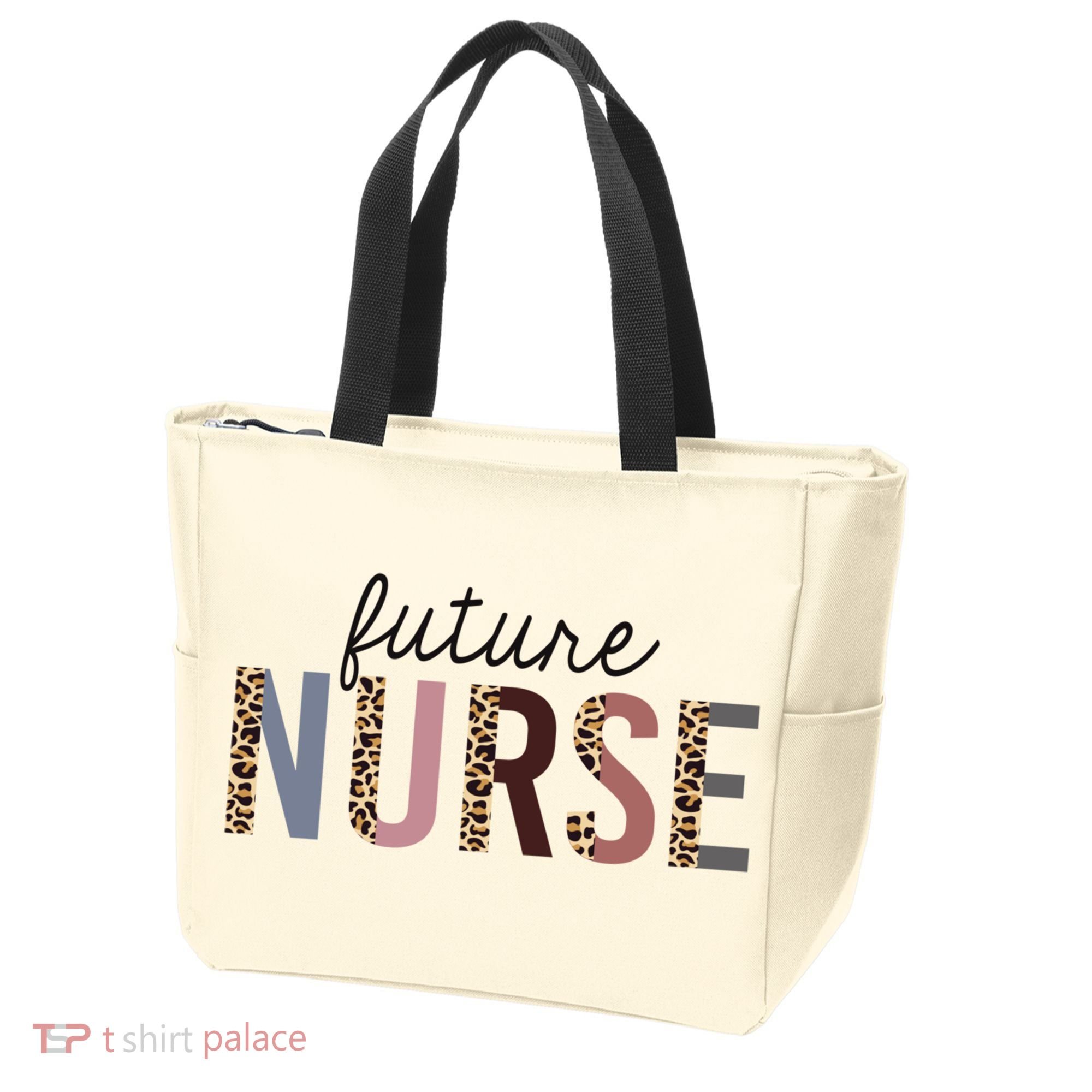 Future Nurse Student Leopard Print Nursing School Meaningful Gift Tote Bag