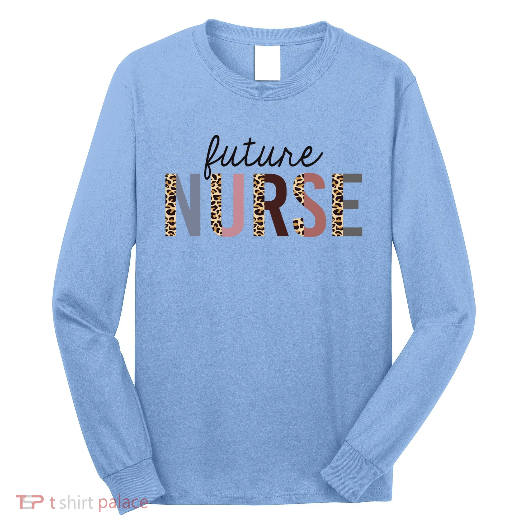 Future Nurse Student Leopard Print Nursing School Meaningful Gift Long Sleeve Shirt