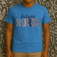 Future Nurse Student Leopard Print Nursing School Meaningful Gift T-Shirt thumb 3