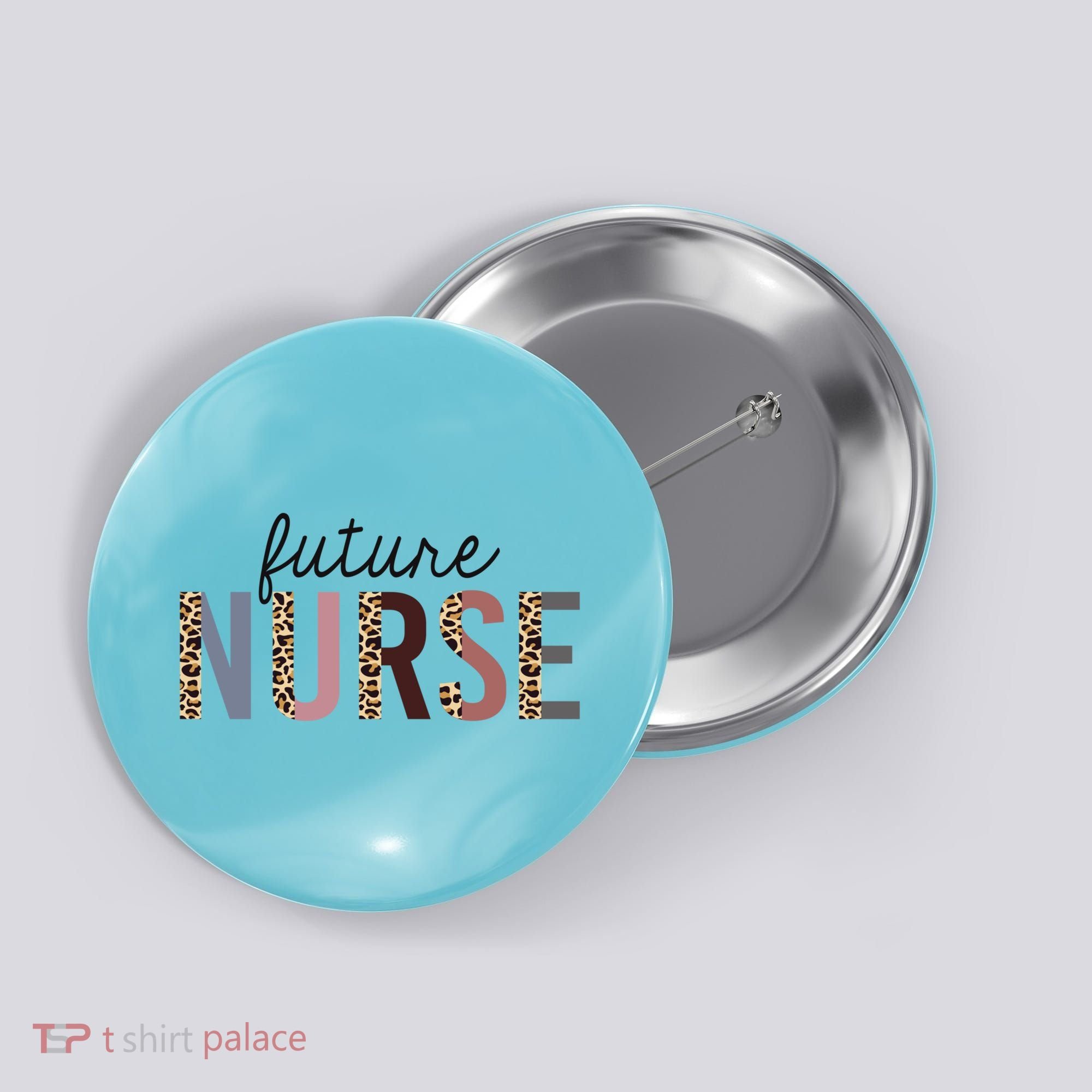 Future Nurse Student Leopard Print Nursing School Meaningful Gift Button