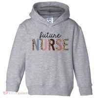 Future Nurse Student Leopard Print Nursing School Meaningful Gift Toddler Hoodie thumb 0