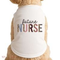 Future Nurse Student Leopard Print Nursing School Meaningful Gift Doggie Tank thumb 0