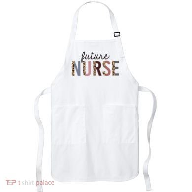 Future Nurse Student Leopard Print Nursing School Meaningful Gift Apron