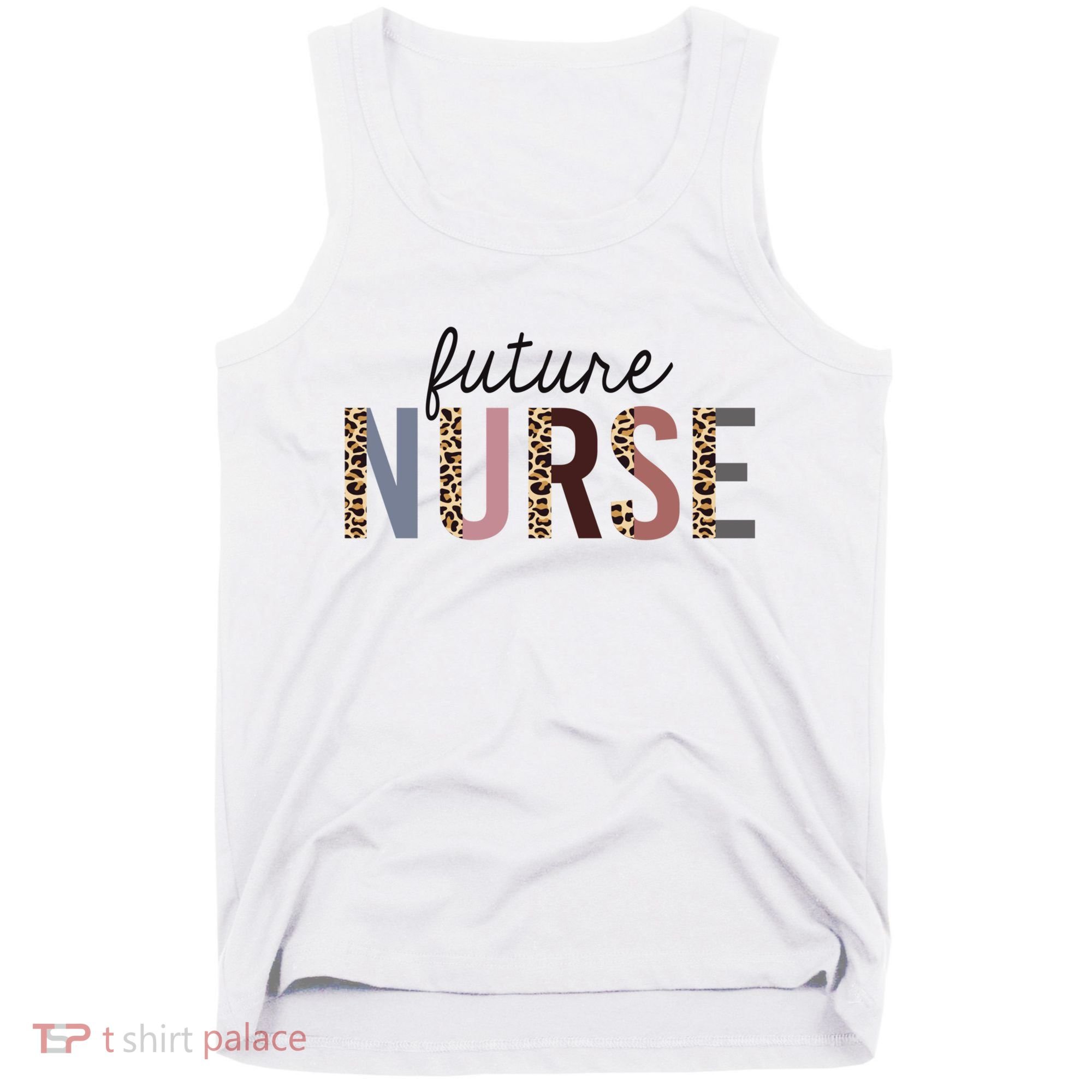Future Nurse Student Leopard Print Nursing School Meaningful Gift Tank Top