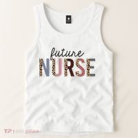 Future Nurse Student Leopard Print Nursing School Meaningful Gift Tank Top thumb 2