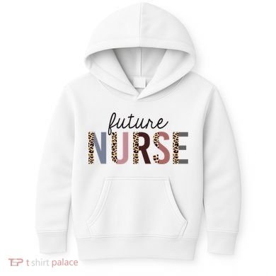Future Nurse Student Leopard Print Nursing School Meaningful Gift Kids Hoodie