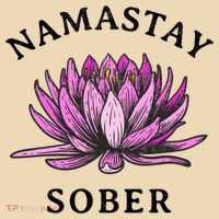 Funny Namastay Sober Na Aa 12 Step Recovery Funny Gift Tote Bag thumb 4