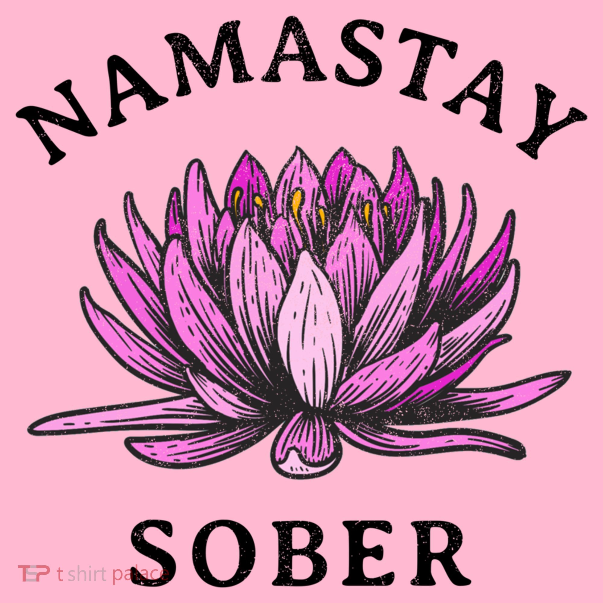 Funny Namastay Sober Na Aa 12 Step Recovery Funny Gift Coaster