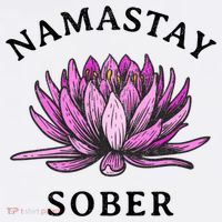 Funny Namastay Sober Na Aa 12 Step Recovery Funny Gift Ornament thumb 1