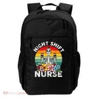 Funny Night Shift Nurse Skeleton Night Shift Nurse Backpack thumb 0