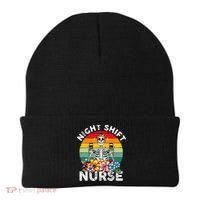 Funny Night Shift Nurse Skeleton Night Shift Nurse Beanie thumb 0