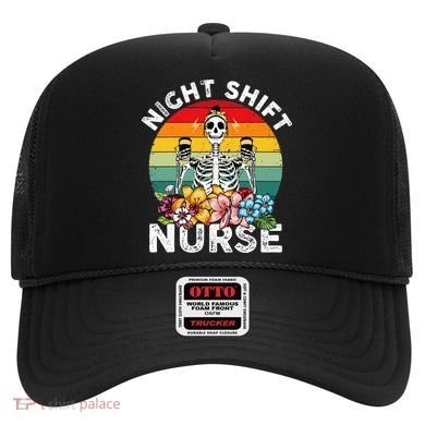 Funny Night Shift Nurse Skeleton Night Shift Nurse Hat