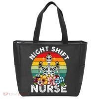Funny Night Shift Nurse Skeleton Night Shift Nurse Tote Bag thumb 0