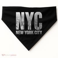 Funny Nyc Skylines New York City That Never Sleeps Gift USA-Made Doggie Bandana thumb 0
