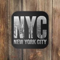 Funny Nyc Skylines New York City That Never Sleeps Gift Coaster thumb 0