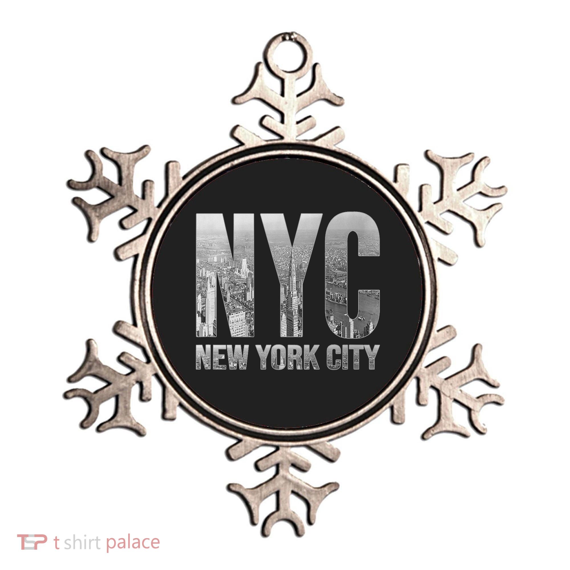 Funny Nyc Skylines New York City That Never Sleeps Gift Ornament