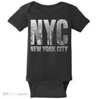 Funny Nyc Skylines New York City That Never Sleeps Gift Baby Bodysuit thumb 0