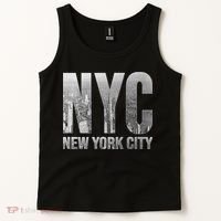 Funny Nyc Skylines New York City That Never Sleeps Gift Tank Top thumb 2