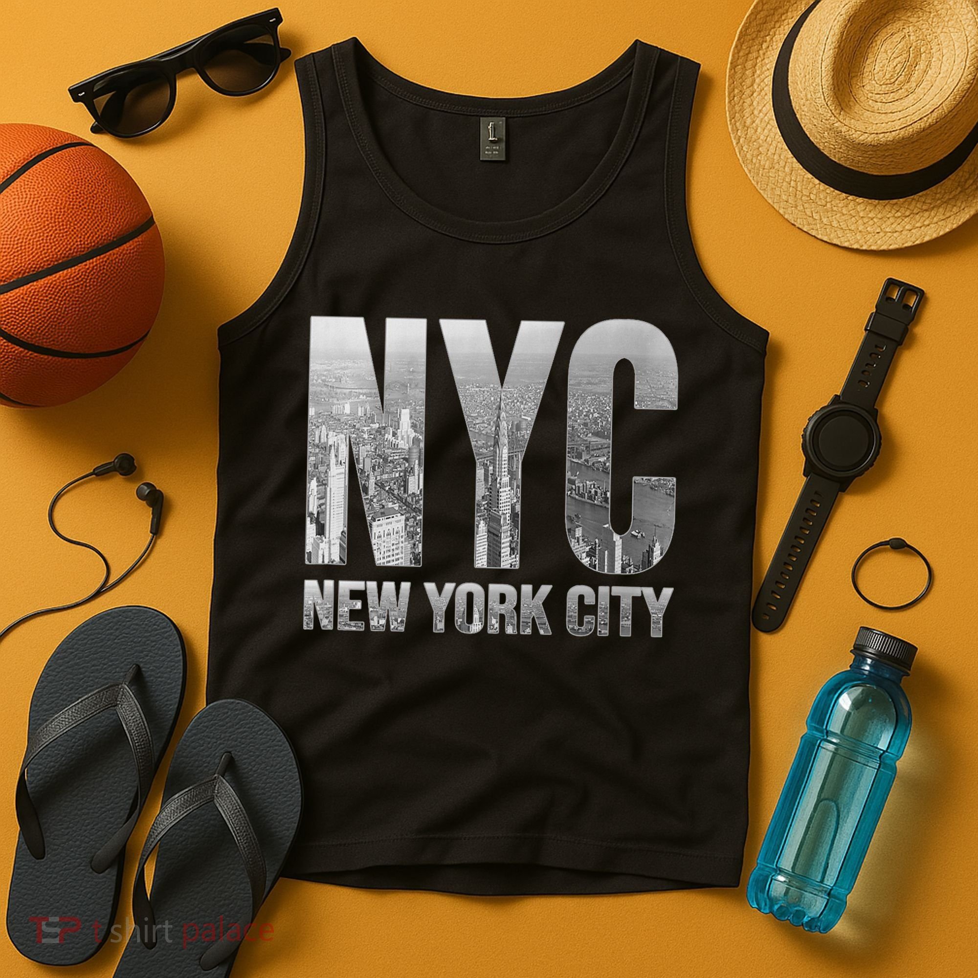 Funny Nyc Skylines New York City That Never Sleeps Gift Tank Top